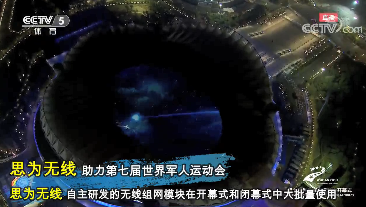思為無線的無線組網(wǎng)模塊應(yīng)用于2019第七屆軍運(yùn)會(huì)