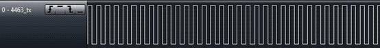 433MHz、1.2Kbps、20KHz 頻偏下RF4463 接收測(cè)試波形