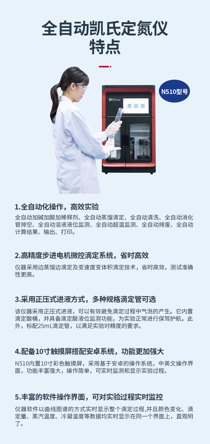全自動(dòng)凱氏定氮儀